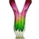 Vase by J. Hospodka for Chribska Glassworks, Former Czechoslovakia, 1960s