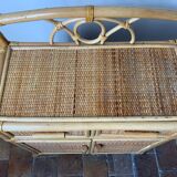 Vintage rattan sideboard