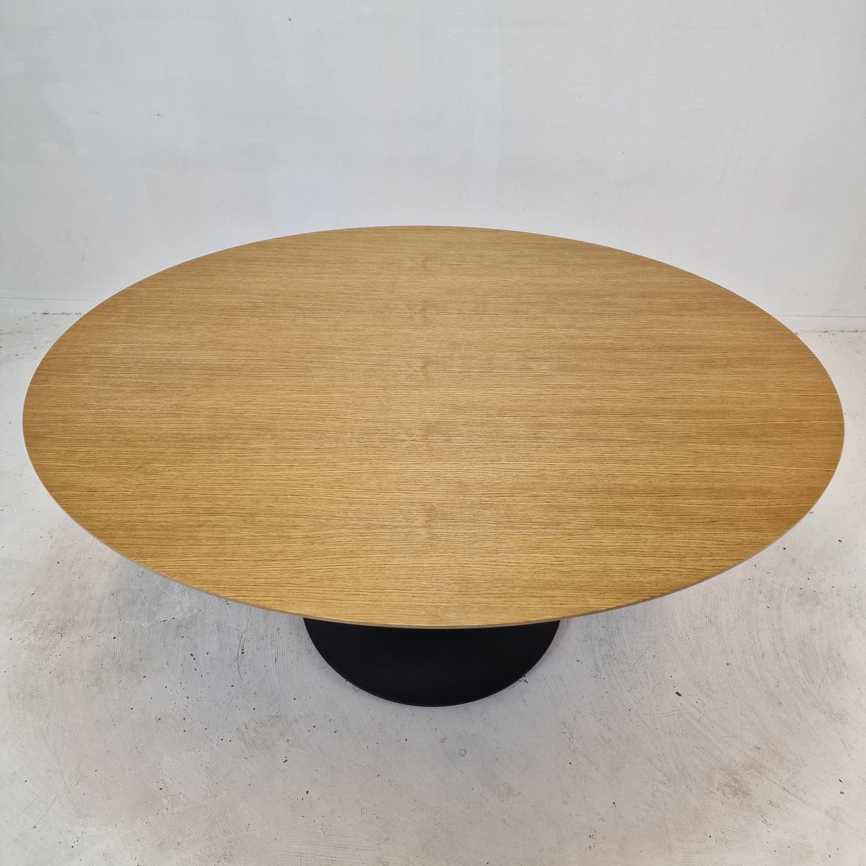 Oval Oak Dining Table by Pierre Paulin for Artifort