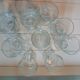 9 vintage stemmed glasses