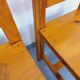 Paire de chaises vintage en pin des années 70 80