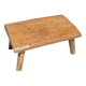 Coffee table in blond teak quadripod