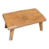 Coffee table in blond teak quadripod