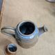 Small glazed stoneware teapot with lid – utilitarian ceramics, France, 20th century