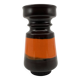 Brown and orange ceramic vase • 1970