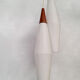 Vintage danish teak frosted glass pendants