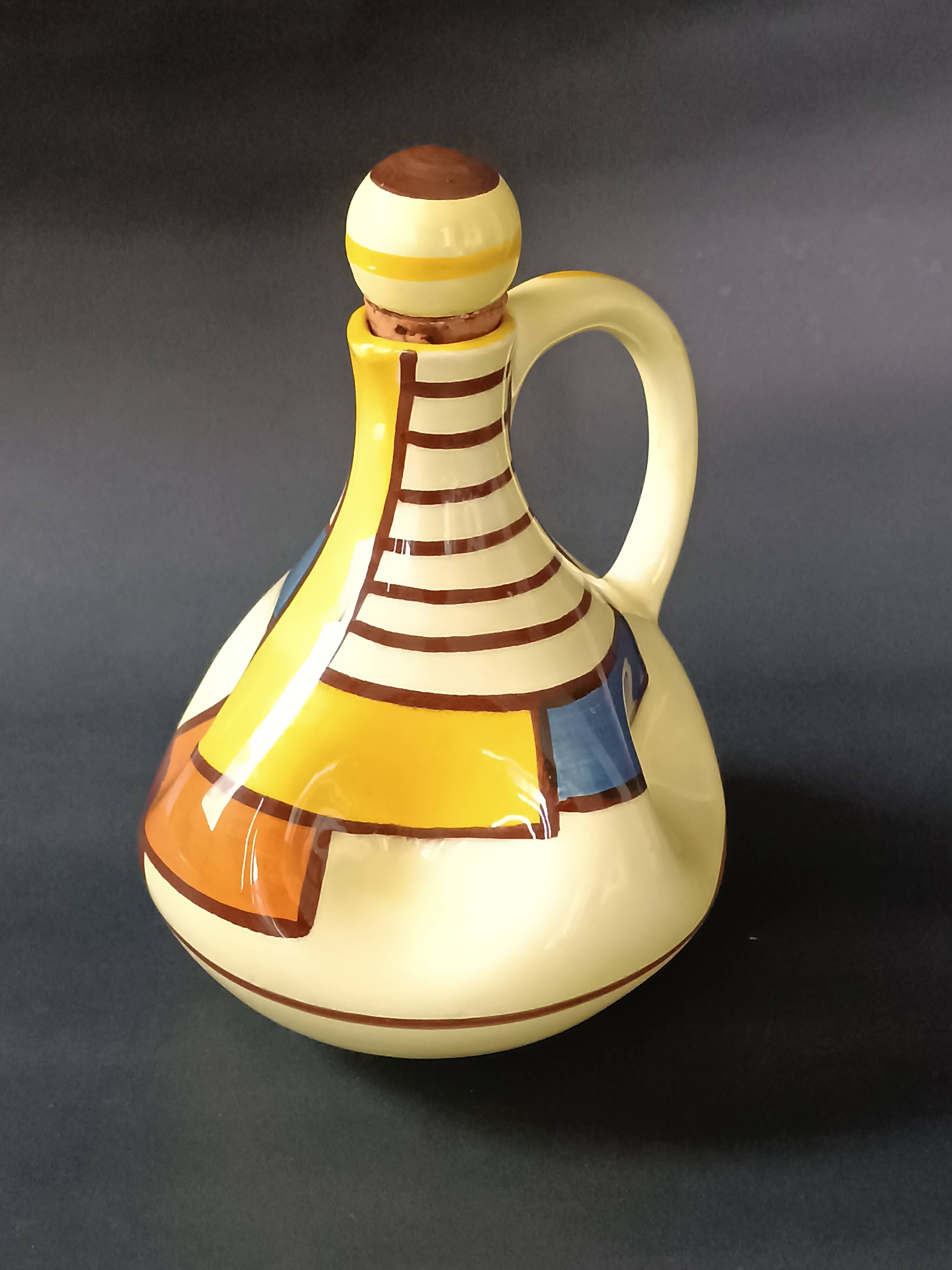 Ceramic carafe bottle designed by Eva Zeisel for Schramberg 1928