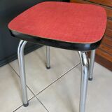 Red formica stool