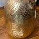 Chiseled brass pineapple