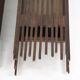 Pair of large wooden wall lights
