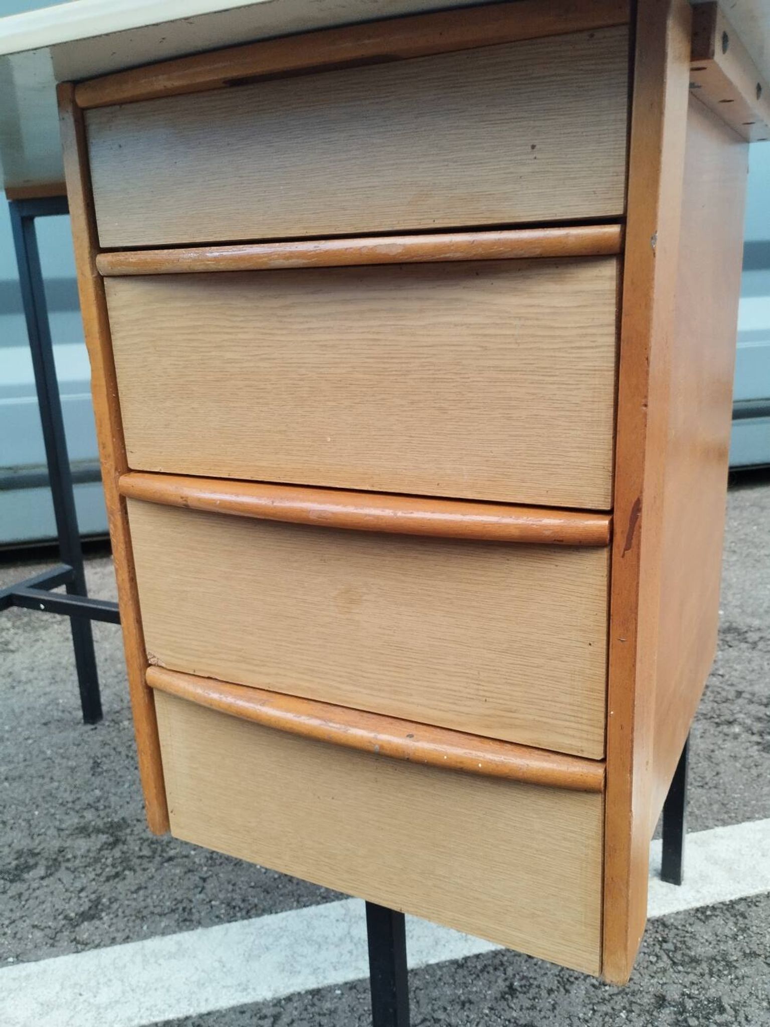 Vintage metal desk