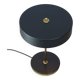Mid-Century Black & Brass Table Lamp from Kamenický Šenov