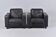 Paire de fauteuils IKEA “Skogaby” en simili cuir noir