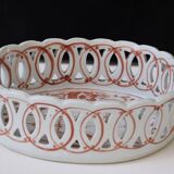Ludwigsburg Porcelain Reticulated Bascket or Openwork Basket Dimensions 22,5cm