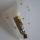 50s Arlus wall light in Perspex and brass