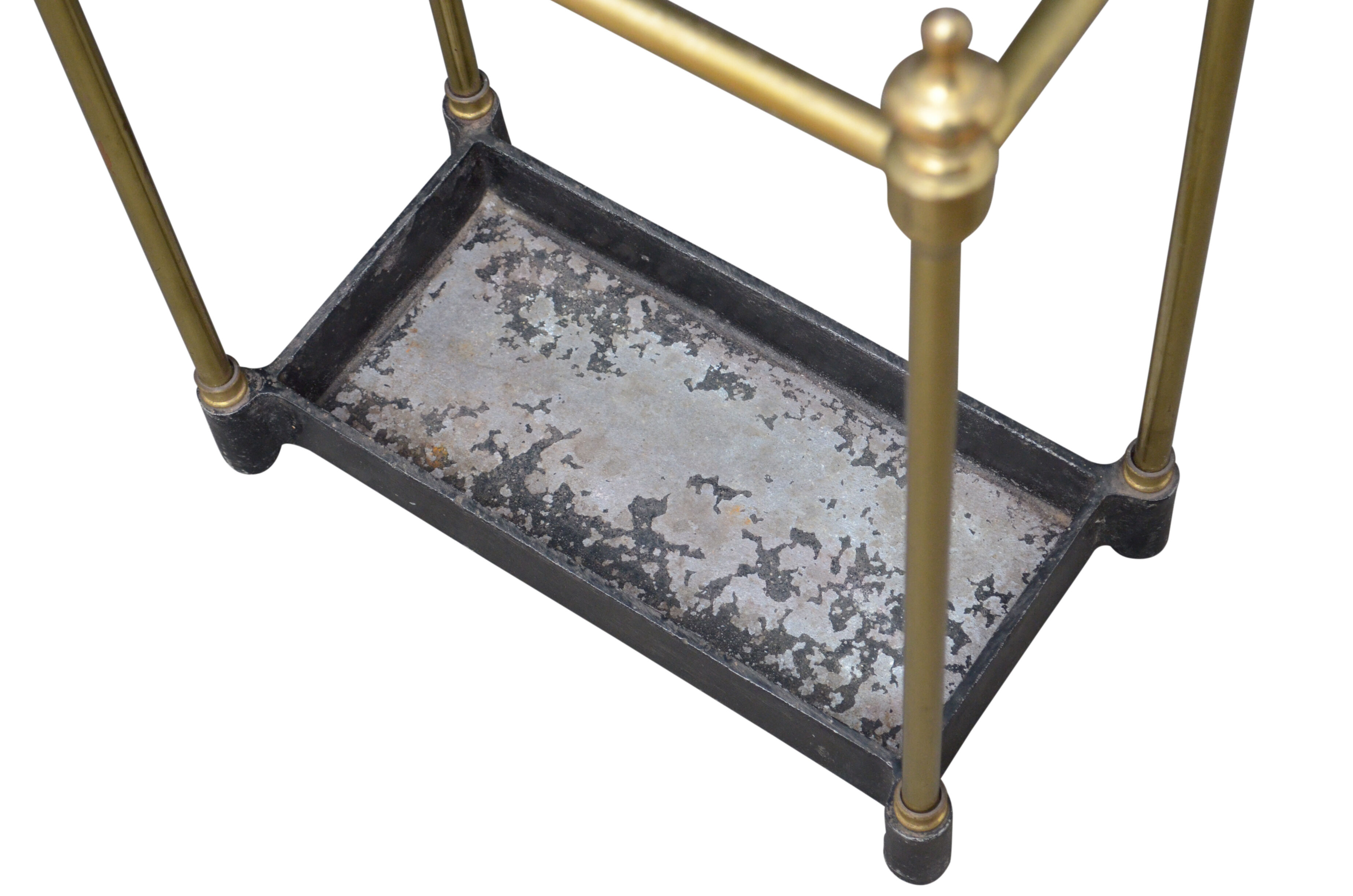 Porte-parapluie en laiton vintage