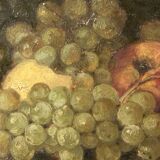 Painting 'Still Life with Fruits' Oil on panel signed, 1900s