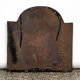 Cast iron fireplace plate