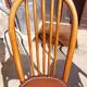 6 Baumann chairs in wood and imitation leather
