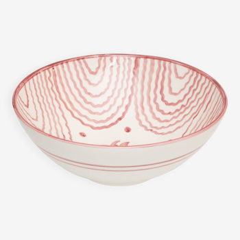 Large pink serving bowl