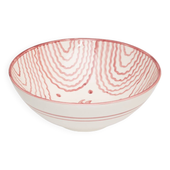 Large pink serving bowl