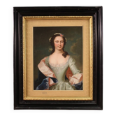 Superbe portrait de dame du 19e siècle.