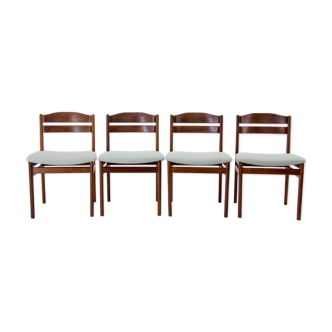 Set of Four Teak Dining Chairs, Denmark. 1960s