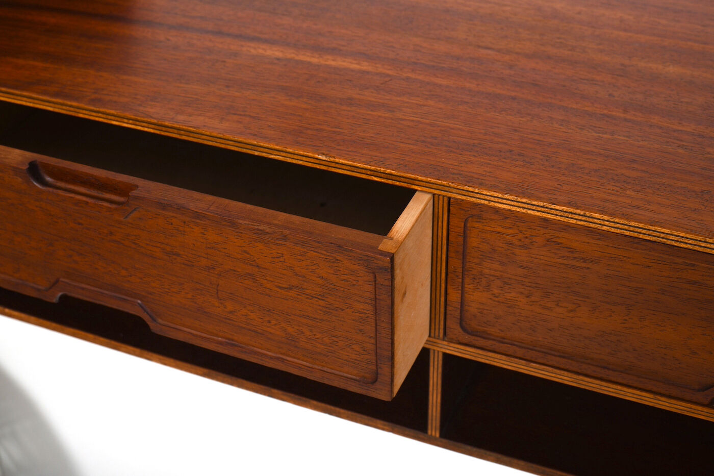 Fine danish teak wing shelf system 1950s