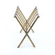Brass Bamboo Magazine Rack ★ 50s 60s 70s Mid Century Modern Danish Design