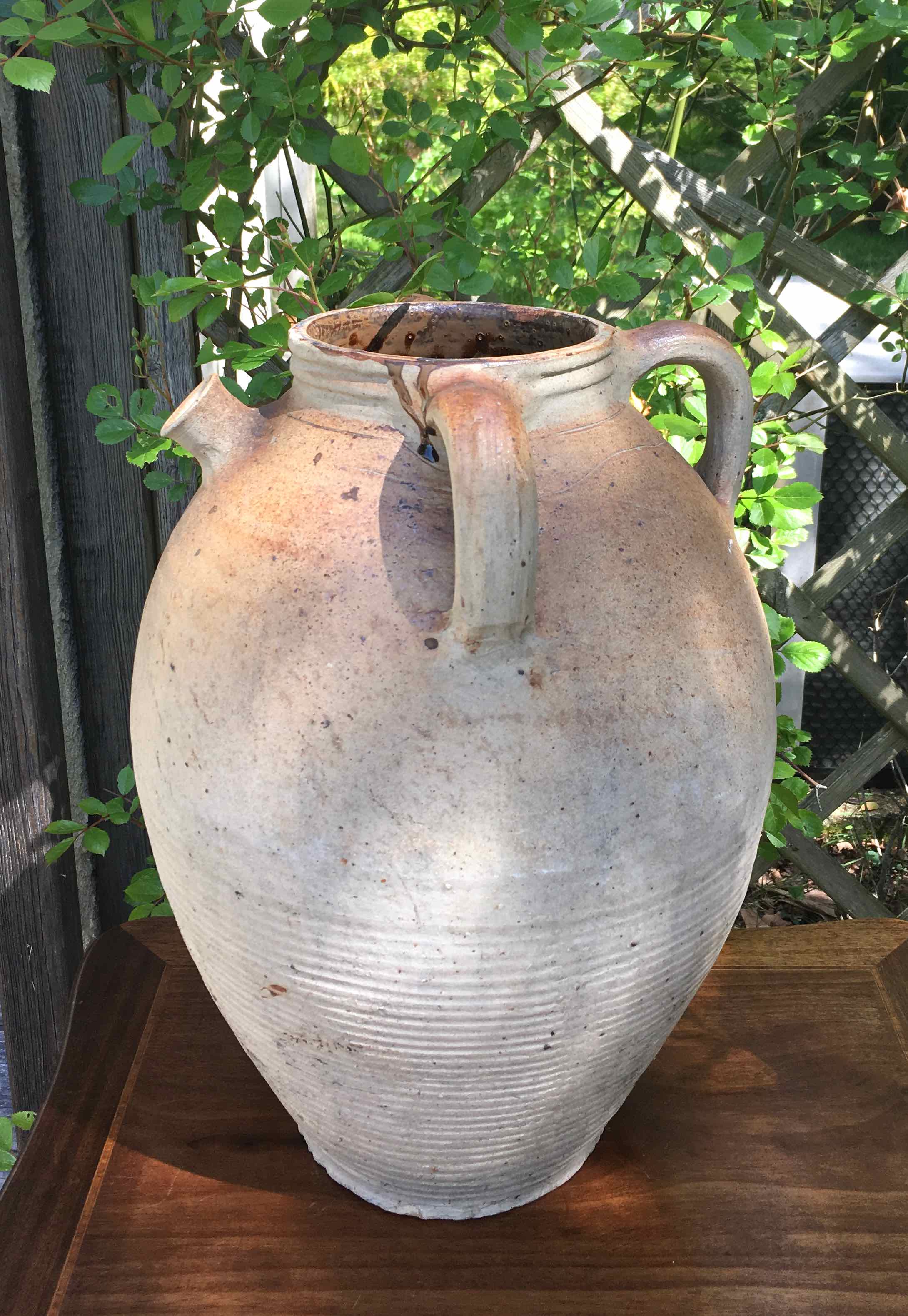 Antique terracotta jar