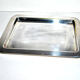 Vintage silver metal rectangular tray