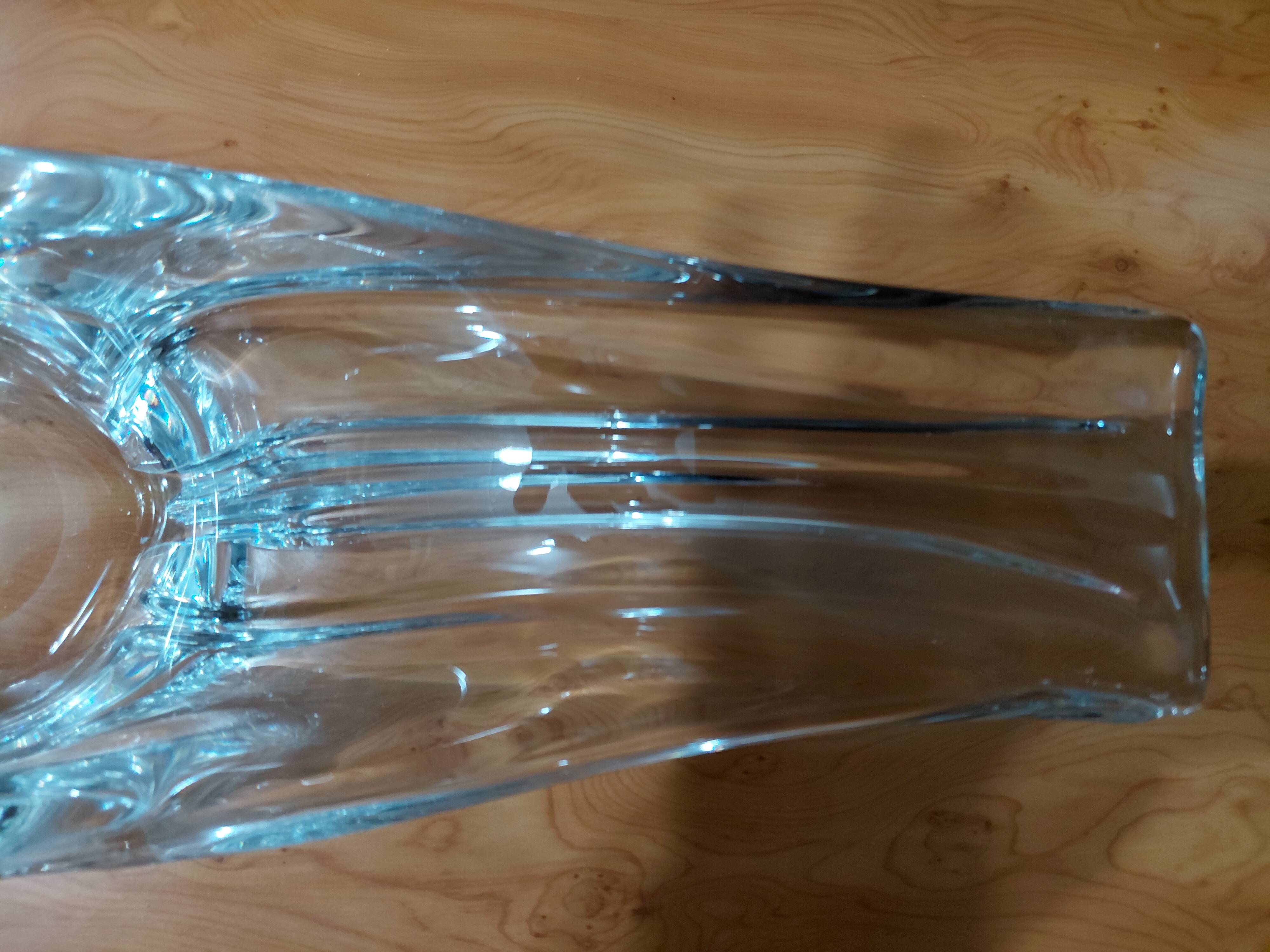 Crystal plate/sculpture "Cristallerie Lorraine" from the 60s/70s.