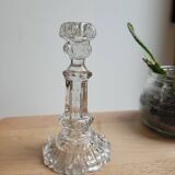 Small molded glass candlestick
