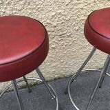 Set of 3 vintage bar stools 1960-1980