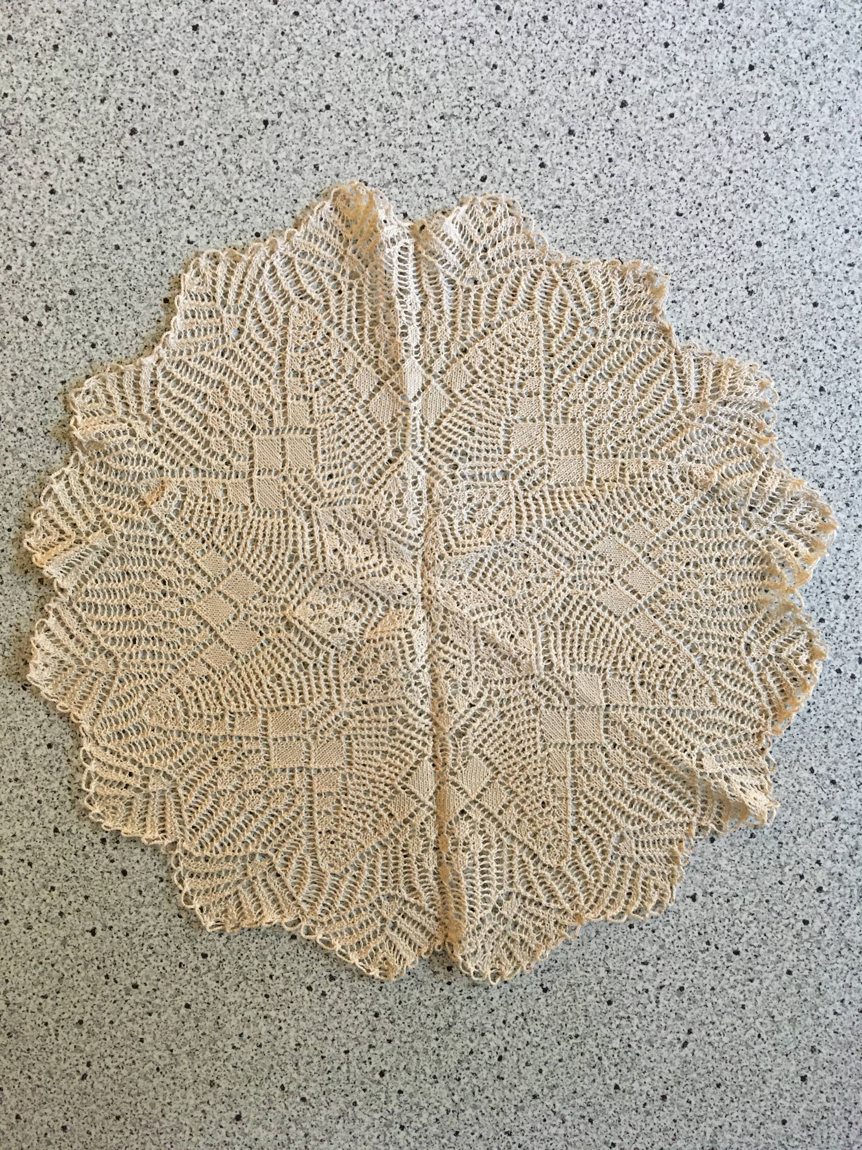 Vintage round placemat ø43