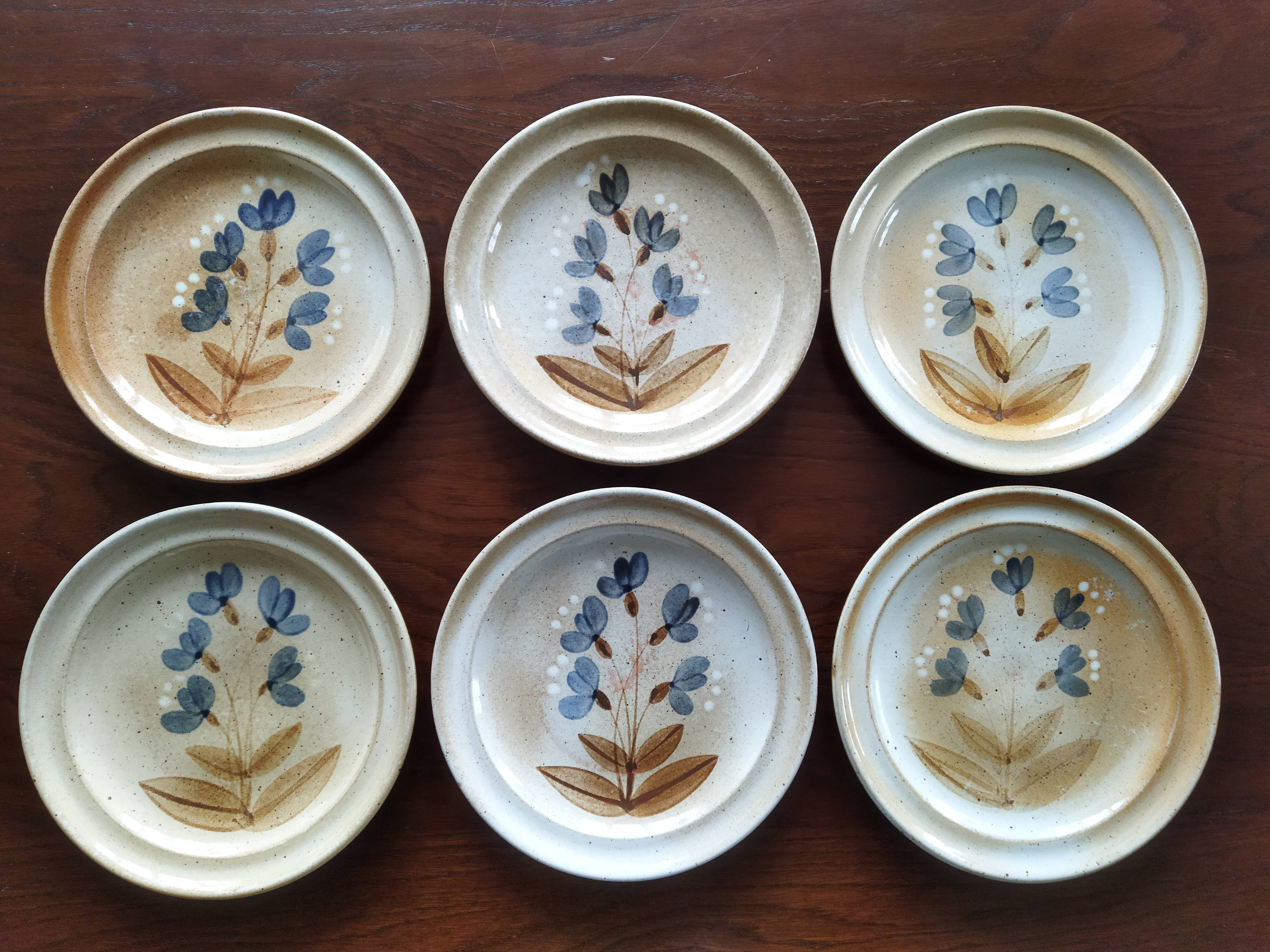 6 Marais Stoneware plates