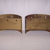 Pair of brutalist appliques - 60s/70s