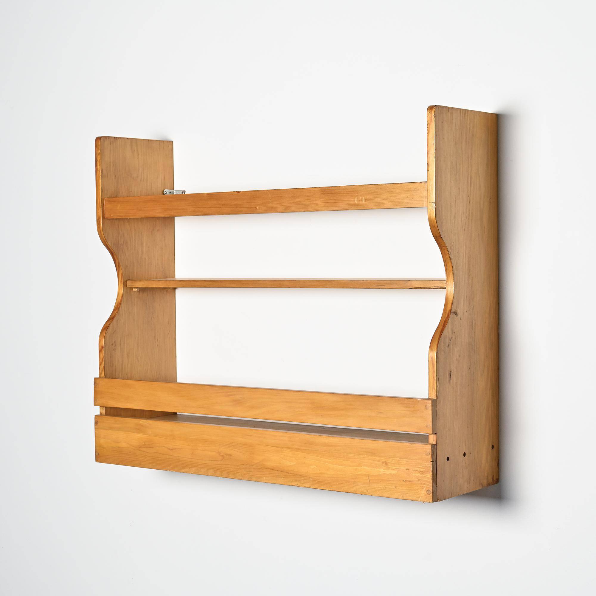 Charlotte Perriand, wall-mounted sideboard Las Cases, Les Arcs, around 1970