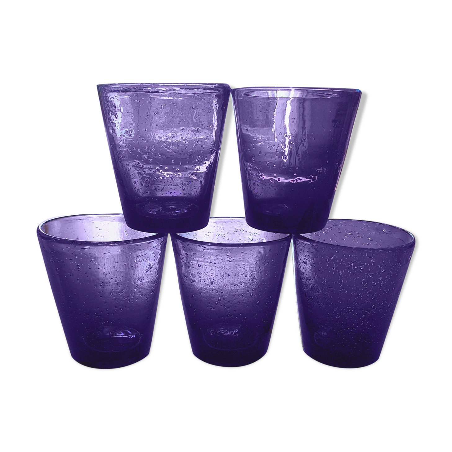 Lot of 5 glasses effect SIA bubbles