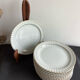 Lot de 12 anciennes assiettes à dessert porcelaine B &Cie