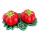 Tomato slushie, salt and pepper shakers