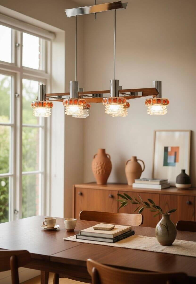 Raak vintage 6-light chandelier