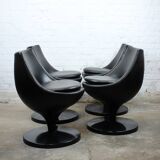 Set of 4 "Polaris" armchairs by Pierre Guariche for Meurop 1960s