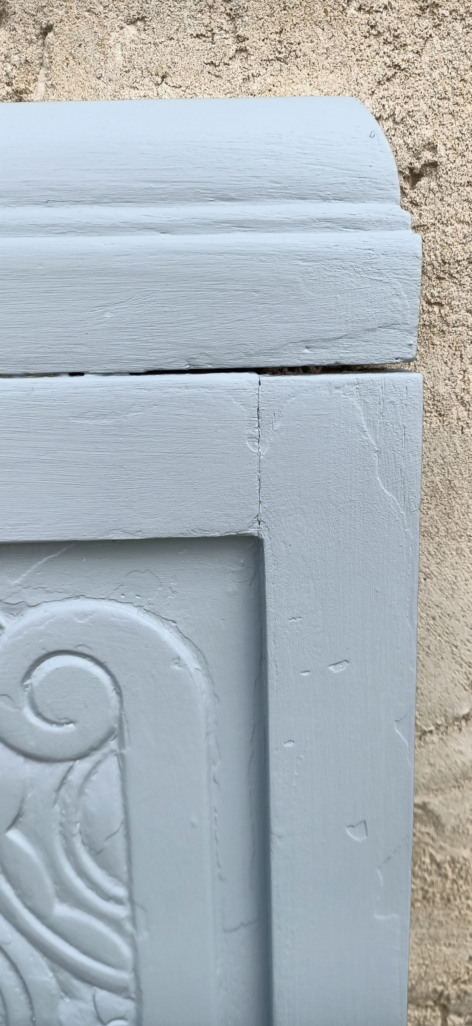 Painted art deco bedhead