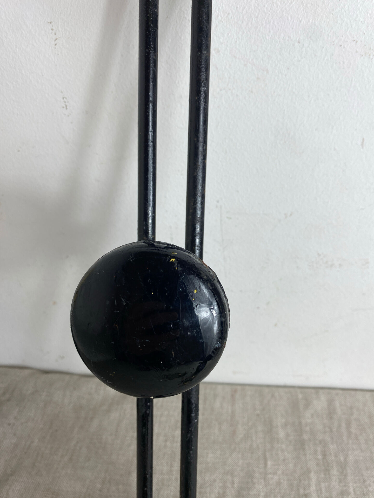 Vintage metal wall coat rack