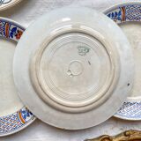 6 Small mismatched vintage plates - L'Amandinoise - Luneville