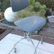 Chrome metal swivel chair industrial/vintage style 50s-60s