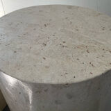 Vintage travertine column 70s-80s