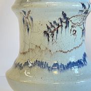 Lampe céramique bleue océan