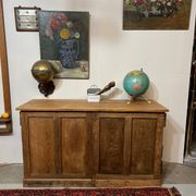 Antique oak drugstore furniture